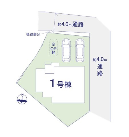 福岡市南区老司1丁目第7-1棟（1号棟）の区画図|配置図（1号棟）