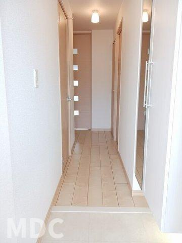 徳島市北常三島町３丁目の賃貸マンションの玄関