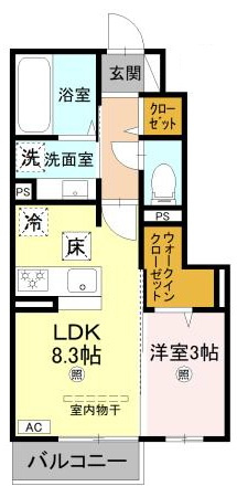 グランクレール西二見の間取り