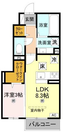 グランクレール西二見の間取り