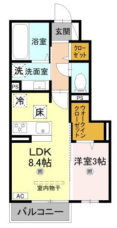 グランクレール西二見の間取り