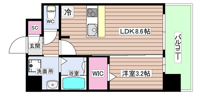【間取り】 | プレサンス東淀川駅前プローシェ