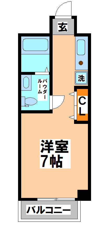 三鷹市下連雀３丁目の賃貸マンションの間取り