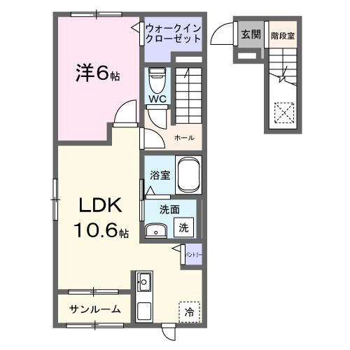 リヴィエール高岡の間取り