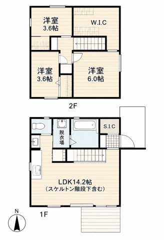 上津戸建の間取り