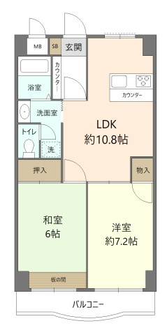 ハイブリッジソシアの間取り