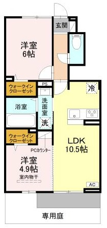 D-ROOM江井島の間取り