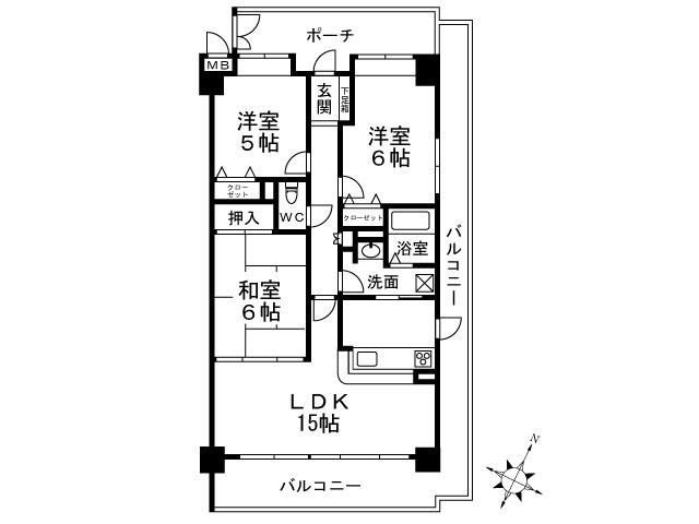 ラウムズ垂水の間取り