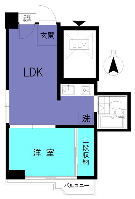 大野コーポの間取り