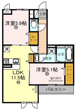 D-room五反田の間取り