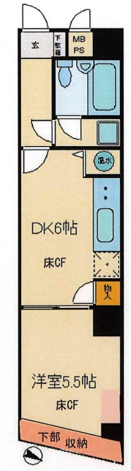 グローリア初穂千駄木の間取り