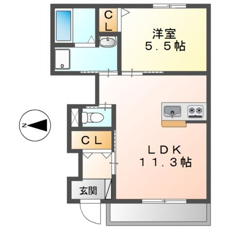 RISE東生駒の間取り