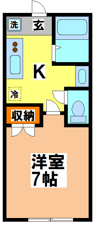 小金井市本町４丁目のアパートの間取り