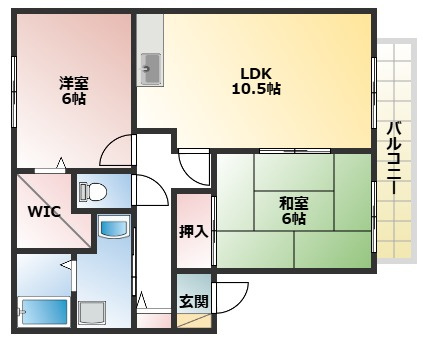 セジュール嘉平の間取り