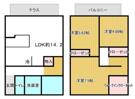 ヴィラフォレストの間取り
