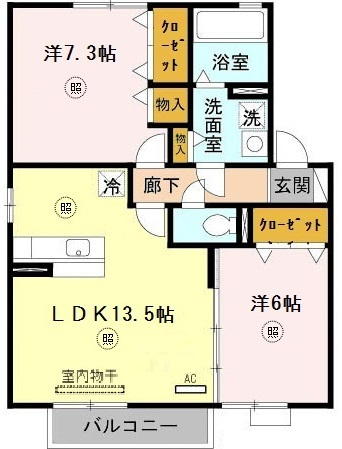 リバーハイム谷八木の間取り|リバーハイム谷八木