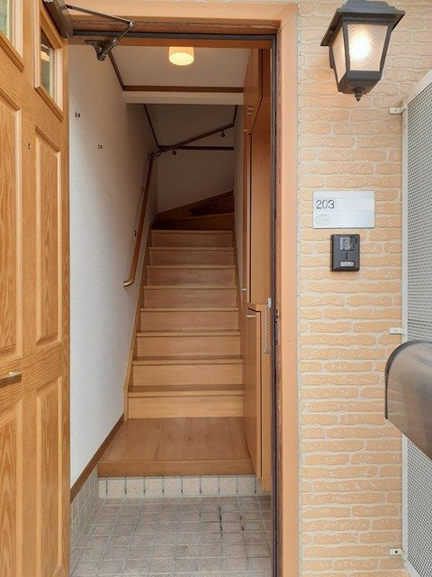 フレッシュタウン中河の玄関
