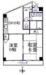 荒川区荒川３丁目の賃貸マンションの間取り