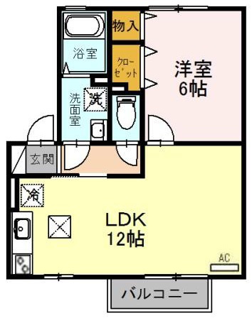 リビングタウン魚住の間取り
