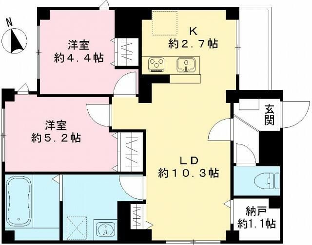 クレア　ネストの間取り