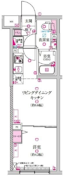 ラフィスタ豪徳寺の間取り