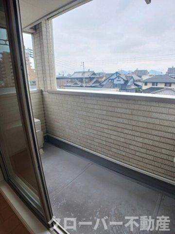 夢野ハイツのバルコニー
