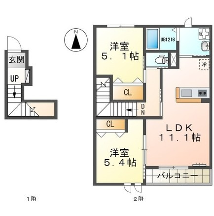 【間取り】 | レジデンス鶴田【名古屋市賃貸・エアコン付】