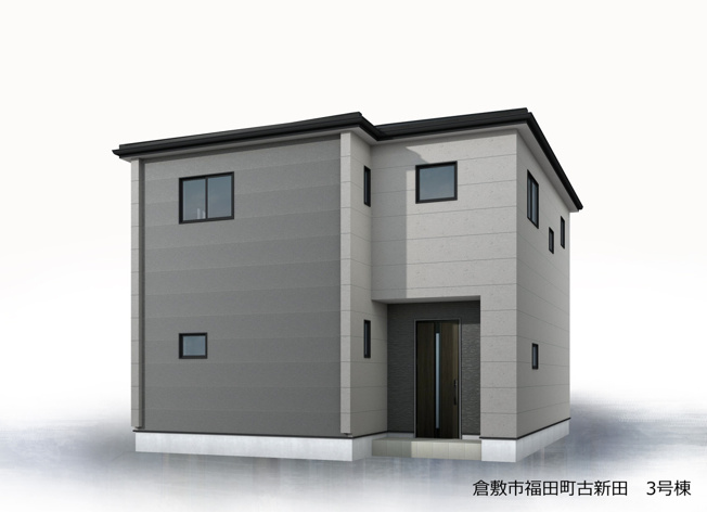 【完成予想図】 | リーブルガーデン倉敷市福田町古新田 (全4棟) | 3号棟  完成イメージになります♪