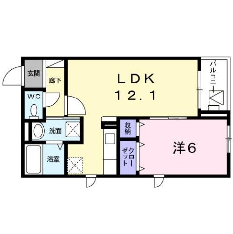 Ｔ’ｓキューブツーの間取り