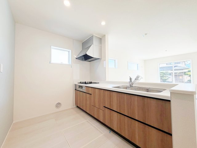 リーブルガーデン　刈谷市井ヶ谷町井田のキッチン|浄水器付きの使いやすいキッチン。料理初心者さんでも楽しく作業できそうな、機能的な空間です。									
									
