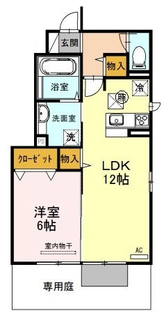 サンセール加佐の間取り