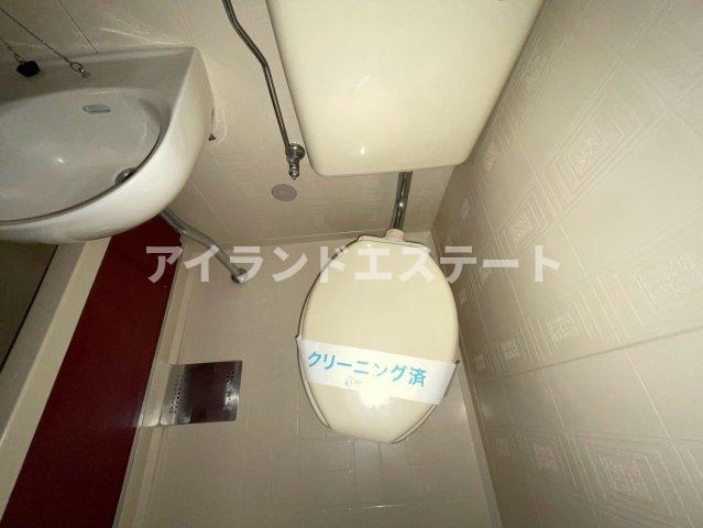 グレイスハイツ　TVドアフォン　角部屋　ディンプルキーのトイレ