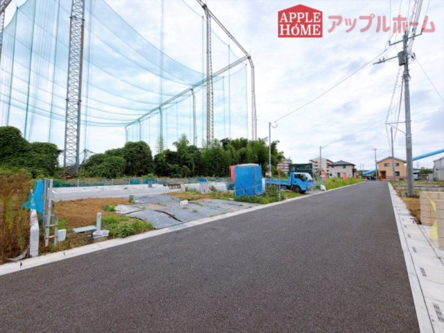 [新築住宅] 東松山市石橋 7期 全6区画の前面道路含む現地写真|9/3　撮影
