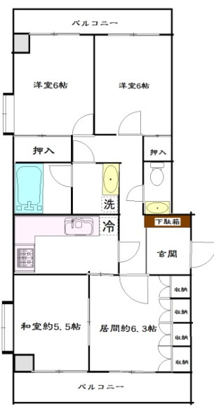 タカスビルの間取り