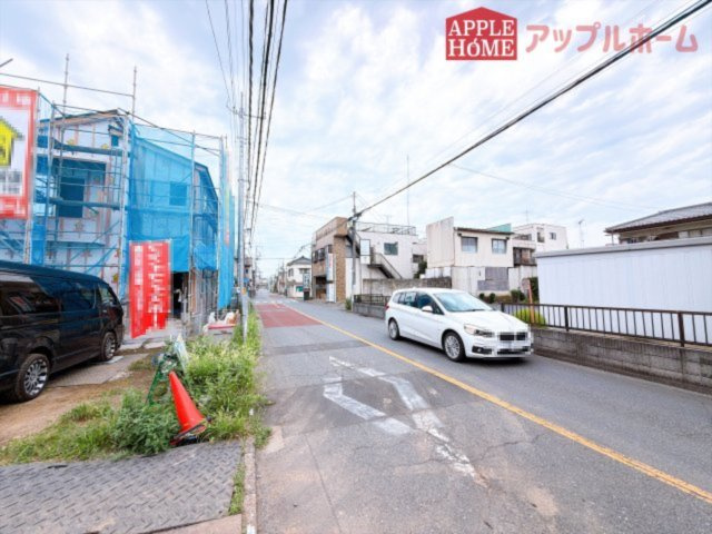 [新築住宅] 東松山市松本町1丁目 全6区画の前面道路含む現地写真|9/3　撮影