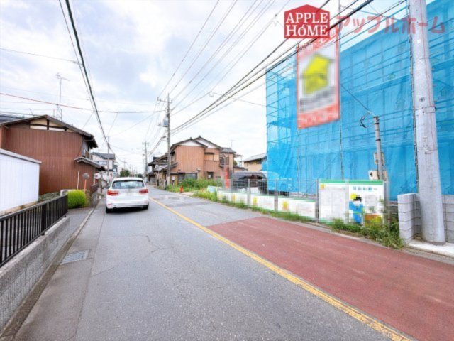 [新築住宅] 東松山市松本町1丁目 全6区画の前面道路含む現地写真|9/3　撮影