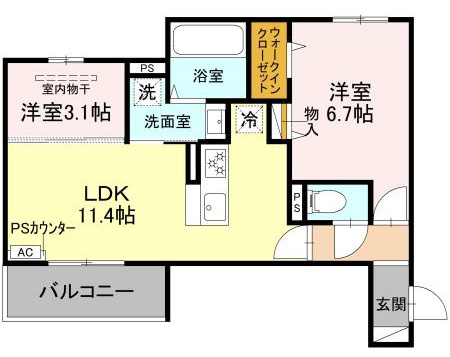 メゾンドソルテの間取り