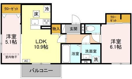 メゾンドソルテの間取り