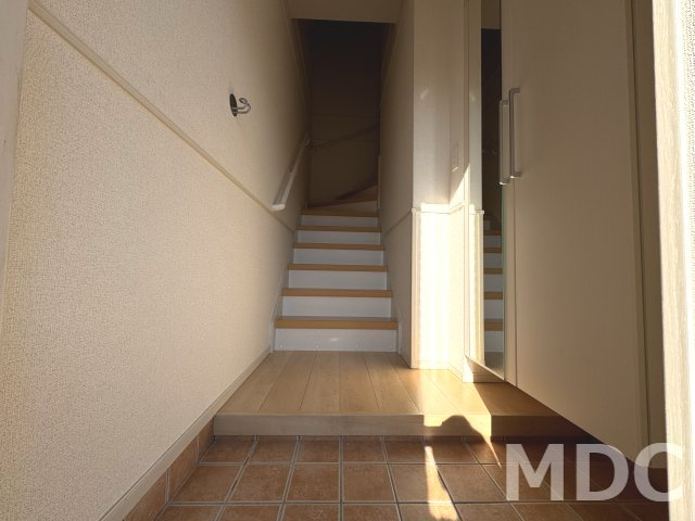 徳島市北沖洲４丁目のアパートの玄関