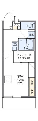 レオパレス福丸Ⅱの間取り