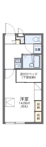 レオパレスメゾン　ド　ソレイユの間取り
