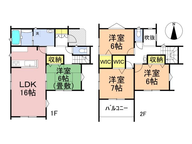 新築戸建　大垣市本今　全２区画分譲の間取り|■1号棟　■ヤマダ不動産　株式会社リライフ　
■夢のマイホーム購入をフルサポートします！