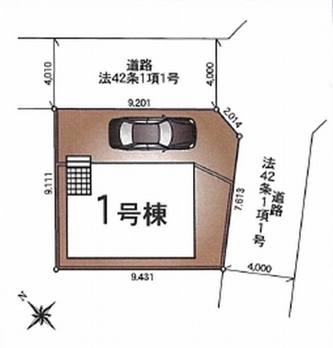 【仲介手数料０円】相模原市南区大野台第44　新築一戸建ての区画図|相模原市南区大野台第44　新築一戸建て