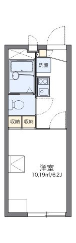 レオパレスメイプルⅡの間取り