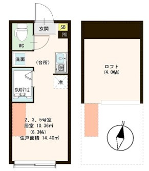 OKASIN（オカシン）の間取り