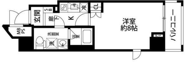 Ｒｉｓｉｎｇ　ｐｌａｃｅ　南千住の間取り|間取りです。