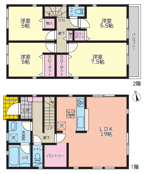 寒川町一之宮１丁目　中古戸建の間取り