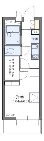 レオパレス岸町の間取り