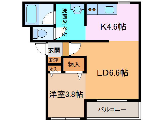 T-フラット1112の間取り