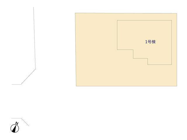 岡山市中区海吉の新築一戸建の区画図|1号棟　全体区画図